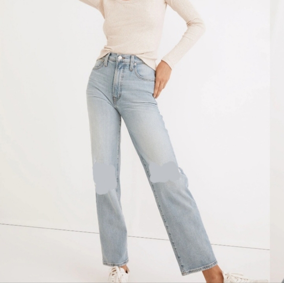 Madewell Denim - Madewell Perfect Vintage Straight Leg Jean In Danby Wash - Full Length